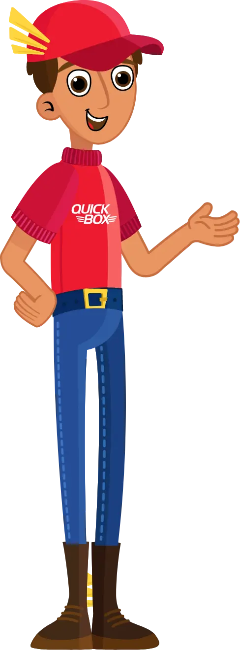 Repartidor de paquetes en Quick Box USA Costa Rica